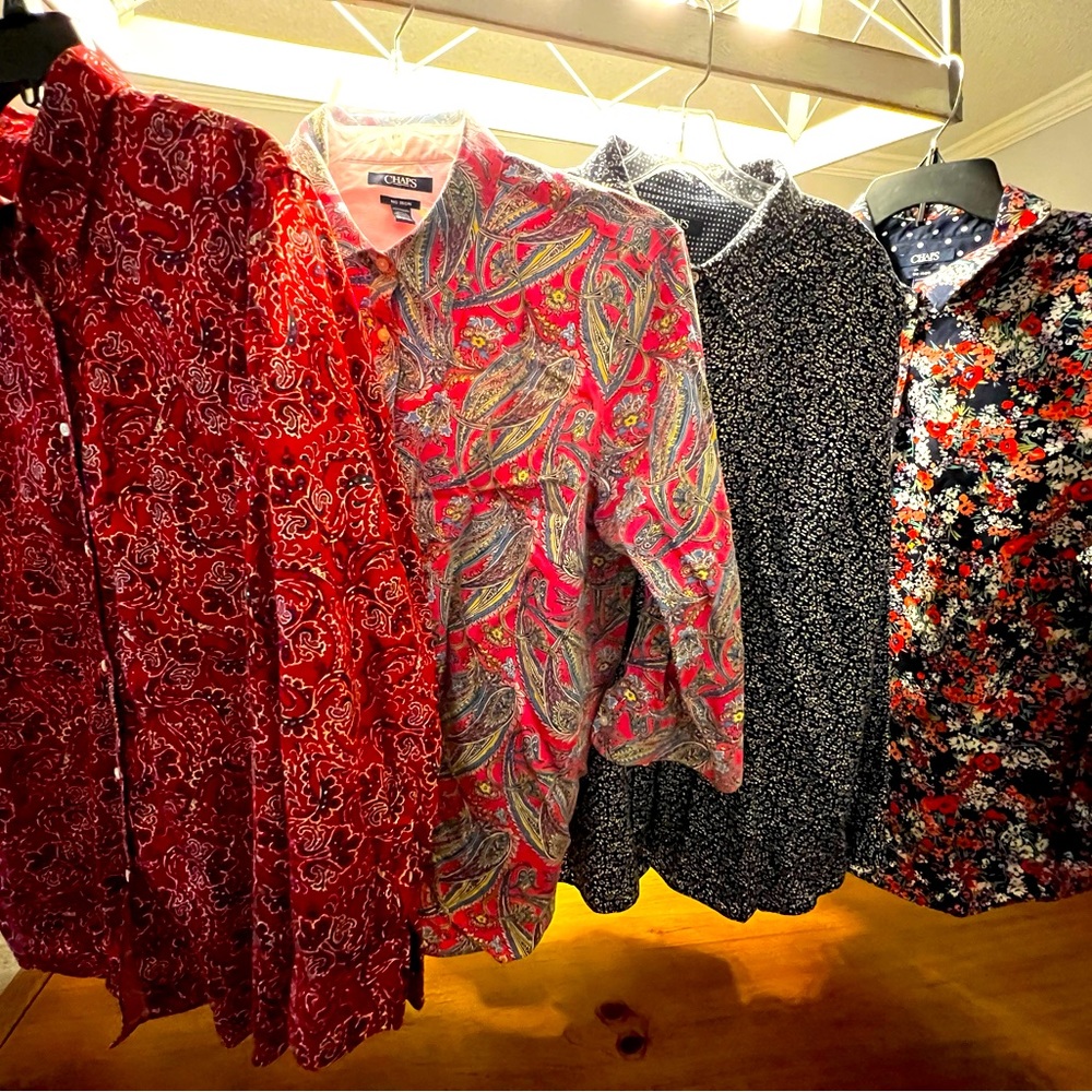 Chaps 2x no iron button down shirts